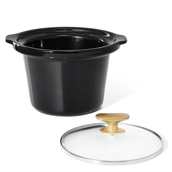 BEAUTIFUL BY DREW BARRYMORE 2qt Slow Cooker White Icing Gold W FREE SCRUB MOMMY - Picture 3 of 7